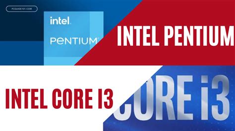 intel core vs intel pentium.